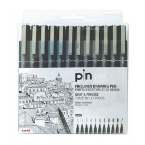 Uni-ball Pin Fine Liner Drawing Pen Black 12 PCS – Wholesale & Export UAE