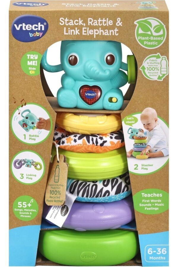 VTech Stack, Rattle & Link Elephant 80-557503 – Wholesale & Export UAE