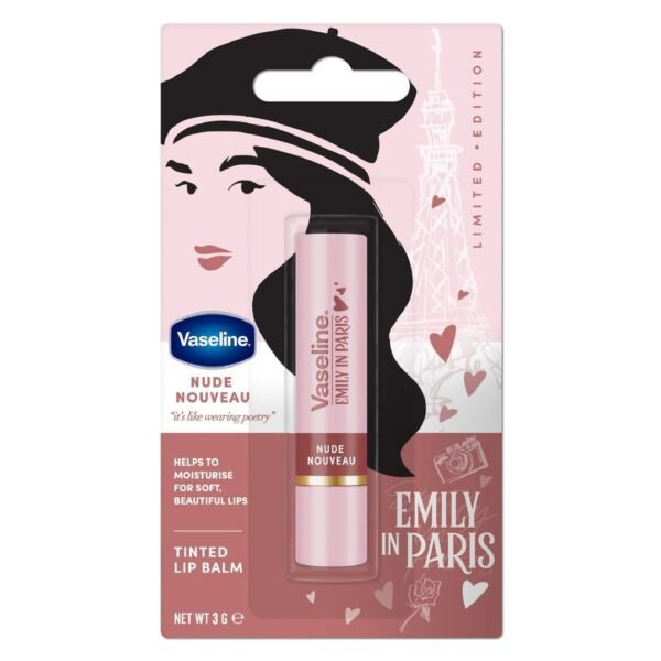 Vaseline-Emily-in-Paris-Limited-Edition-Tinted-Lip-Balm-Nude-Nouveau-3g Vaseline Emily in Paris Limited Edition Tinted Lip Balm Nude Nouveau 3g – Wholesale & Export UAE