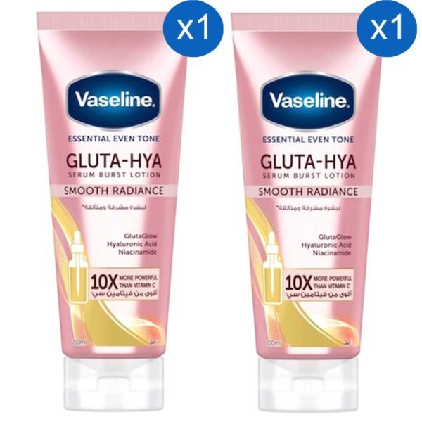 Vaseline Essential Even Tone Smooth Radiance Gluta-Hya Serum Burst Lotion 200ml Pack of 2 – Wholesale & Export UAE