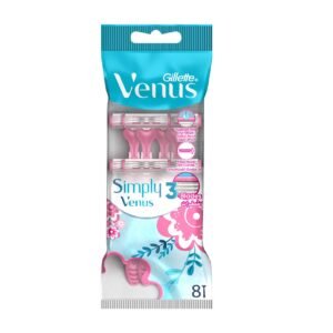 Venus Simply Venus3 Woman's Disposable Razor: 8 Razors – Wholesale & Export UAE