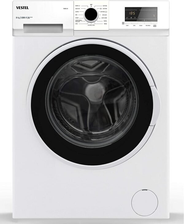 Vestel-W8B124-Front-Load-1200-RPM-Washing-Machine-8KG-2 Vestel W8B124 Front Load 1200 RPM Washing Machine 8KG – Wholesale & Export UAE