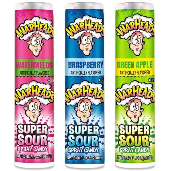 Warheads-Super-Sour-Spray-Candy-Green-Apple-20ml Warheads Super Sour Spray Candy Green Apple, 20ml – Wholesale & Export UAE