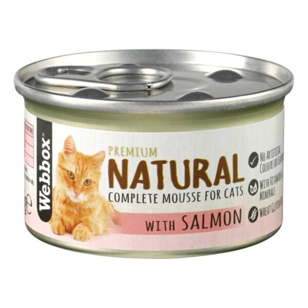 Webbox Natural Complete Mousse With Salmon Cat Food 85g – Wholesale & Export UAE