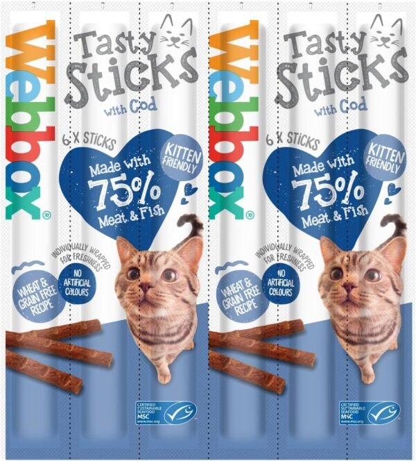 Webbox Tasty Cat Sticks Stick Cod 30g – Wholesale & Export UAE