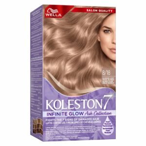 Wella Koleston 7 Infinite Glow Ash Collection Permanent Hair Colour 8/18 Glowing Light Pearl Blonde 125ml – Wholesale & Export UAE