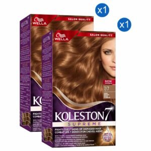 Wella Koleston 7 Supreme Hair Colour Cream Kit, 7/7 Deer Brown, 135ml Pack of 2 – Wholesale & Export UAE