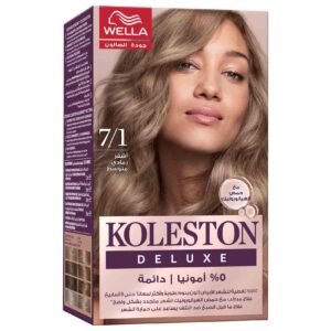 Wella Koleston Deluxe Oil Enriched Permanent Hair Color, Medium Ash Blonde 7/1 – Wholesale & Export UAE
