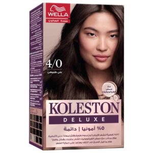 Wella Koleston Deluxe Zero Ammonia Permanent Hair Color, Medium Brown 4/0 – Wholesale & Export UAE