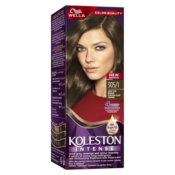 Wella Koleston Intense Hair Colour Cream Kit 305/1 Light Ash Brown 110ml – Wholesale & Export UAE