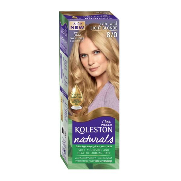 Wella-Koleston-Naturals-Permanent-Colour-Cream-8.0-Light-Blonde Wella Koleston Naturals Permanent Colour Cream 8.0 Light Blonde – Wholesale & Export UAE