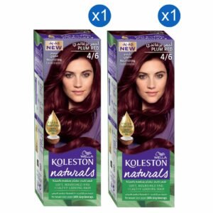Wella Koleston Naturals Permanent Hair Colour Cream, 4/6 Plum Red, 110ml Pack of 2 – Wholesale & Export UAE