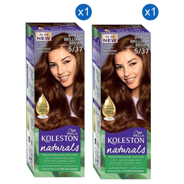 Wella Koleston Naturals Permanent Hair Colour Cream, 5/37 Brilliant Brown, 110ml Pack of 2 – Wholesale & Export UAE