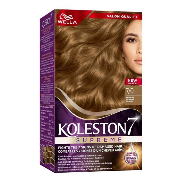 Wella Koleston Supreme Hair Color 7/0 Medium Blonde – Wholesale & Export UAE