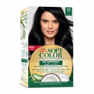 Wella Soft Color No-Ammonia Hair Colour Kit 20 Black – Wholesale & Export UAE