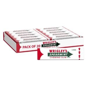 Wrigleys-Spearmint-Gum-Pack-of-20-2.6g-5-Sticks-1 Wrigley’s Spearmint Gum, Pack of 20, 2.6g, 5 Sticks – Wholesale & Export UAE