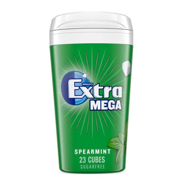 Wrigley's Extra Gum Mega Spearmint, Sugar Free Chewing Gum 23 Cubes – Wholesale & Export UAE