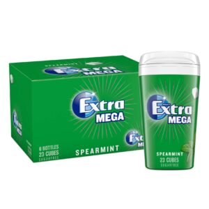 Wrigley's Extra Gum Mega Spearmint, Sugar Free Chewing Gum 23 Cubes, Pack of 6 – Wholesale & Export UAE