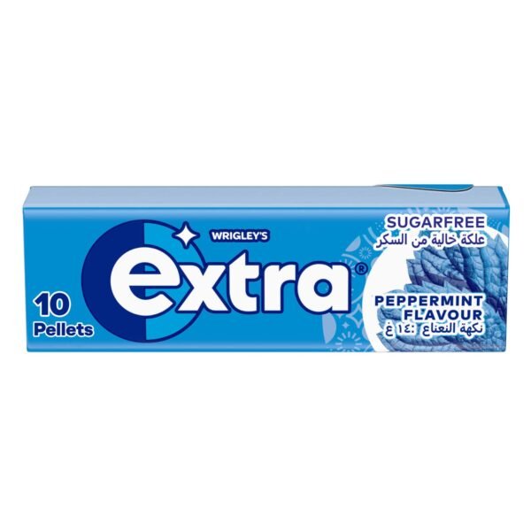 Wrigley's Extra Gum Peppermint, Sugar Free Chewing Gum 10 Pellets – Wholesale & Export UAE