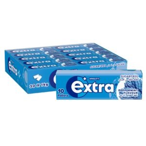 Wrigley's Extra Gum Peppermint, Sugar Free Chewing Gum Pack of 30x10 Pellets – Wholesale & Export UAE