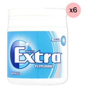 Wrigley's Extra Gum Peppermint, Sugar Free Chewing Gum Pack of 6x84g – Wholesale & Export UAE