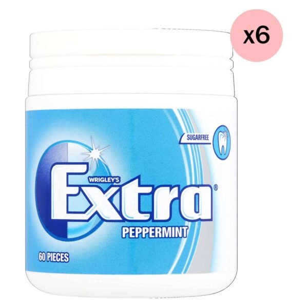 Wrigley's Extra Gum Peppermint, Sugar Free Chewing Gum Pack of 6x84g – Wholesale & Export UAE