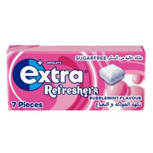 Wrigley's Extra Gum Refreshers Bubblemint, Sugar Free Chewing Gum 7 Pieces – Wholesale & Export UAE