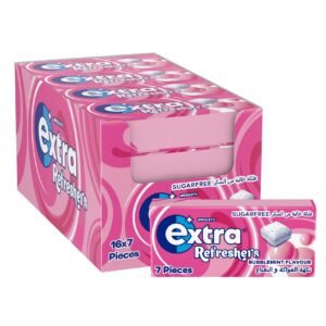 Wrigley's Extra Gum Refreshers Bubblemint, Sugar Free Chewing Gum Pack of 16x 7 Pieces – Wholesale & Export UAE