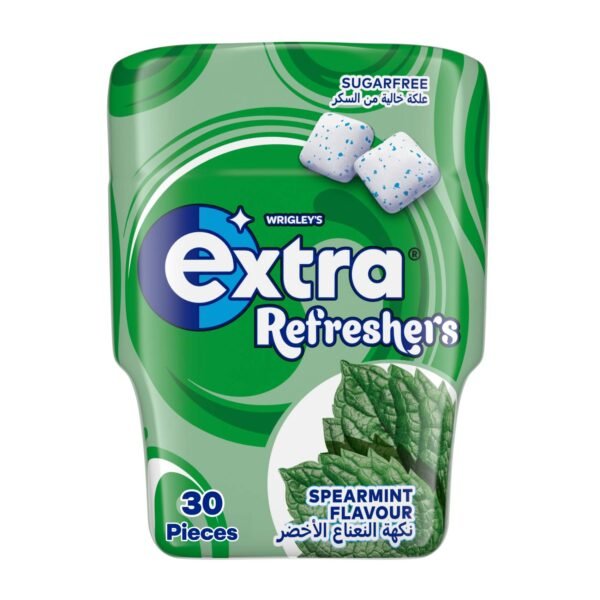 Wrigley's Extra Gum Refreshers Spearmint, Sugar Free Chewing Gum 30 Pieces – Wholesale & Export UAE