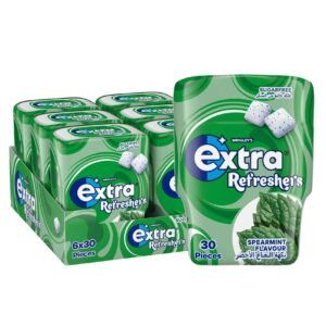 Wrigley's Extra Gum Refreshers Spearmint, Sugar Free Chewing Gum Pack of 6x30 Pieces – Wholesale & Export UAE