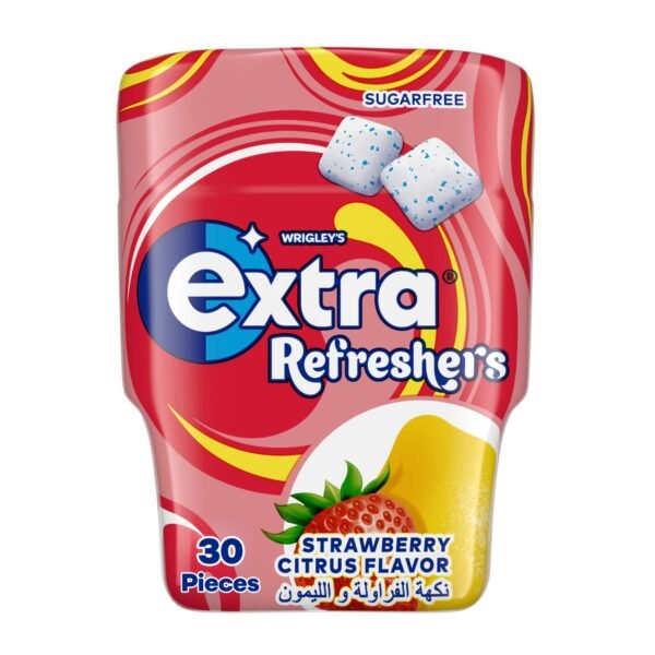 Wrigley's Extra Gum Refreshers Strawberry Citrus, Sugar Free Chewing Gum 30 Pieces – Wholesale & Export UAE