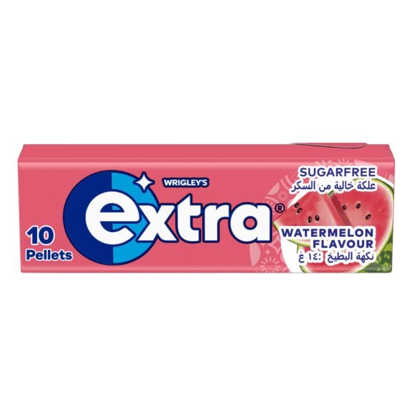 Wrigley's Extra Gum Watermelon, Sugar Free Chewing Gum 10 Pellets – Wholesale & Export UAE