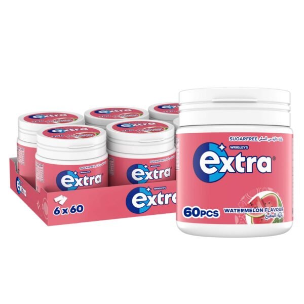 Wrigleyx27s-Extra-Gum-Watermelon-Sugar-Free-Chewing-Gum-Pack-of-6x84g-1 Wrigley's Extra Gum Watermelon, Sugar Free Chewing Gum Pack of 6x84g – Wholesale & Export UAE
