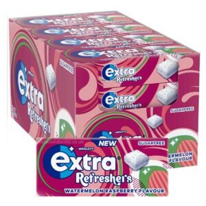 Wrigley's Extra Refresher's Watermelon Raspberry Flavor,15g Pack of 16 – Wholesale & Export UAE
