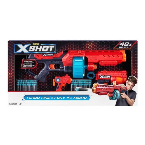 X-SHOT Turbo Fire and Fury 4 and Macro – Wholesale & Export UAE