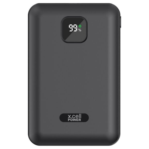 X.Cell PD, 2 USB-C and 1 USB-A Ports Power Bank, Black, 10000mAh, 30 W, LED Display – Wholesale & Export UAE