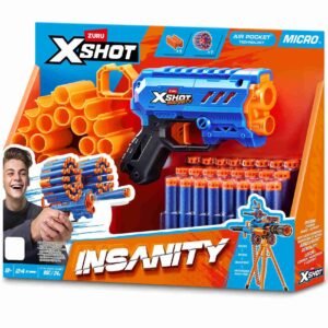 XShot Insanity Micro S1 Blaster with Dart Clip and Refill Pack, 24 Darts, 80ft Range – Wholesale & Export UAE