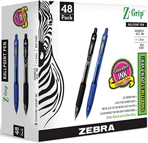 Zebra-Pen-Bulk-Pack-Of-48-Ink-Pens-Z-Grip-Retractable-Ballpoint-Pens-Medium-Point-1.0-Mm-24-Black-Pens-amp-24-Blue-Pens-Combo-Pack-3 Zebra Pen Bulk Pack Of 48 Ink Pens, Z-Grip Retractable Ballpoint Pens Medium Point 1.0 Mm, 24 Black Pens & 24 Blue Pens Combo Pack – Wholesale & Export UAE