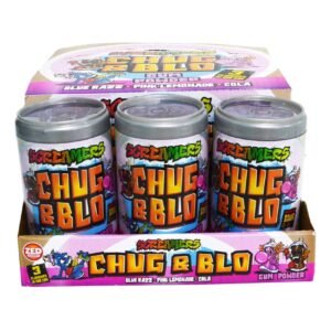 Zed-Candy-Screamers-Chug-and-Blow-Blue-Razz-Pink-Lemonade-Cola-Sour-Gum-Powder-55g-Pack-of-12-1 Zed Candy Screamers Chug and Blow Blue Razz, Pink Lemonade, Cola Sour Gum Powder, 55g Pack of 12 – Wholesale & Export UAE