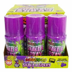 Zed-Candy-Screamers-Purple-Razz-Shake-and-Spray-Sour-Candy-Spray-60ml-Pack-of-12-1 Zed Candy Screamers Purple Razz Shake and Spray Sour Candy Spray, 60ml Pack of 12 – Wholesale & Export UAE
