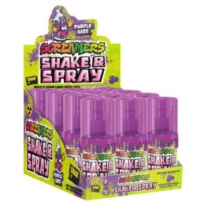 Zed-Candy-Screamers-Shake-and-Spray-Purple-Razz-Candy-Spray-with-Sour-Gumballs-60ml Zed Candy Screamers Shake and Spray Purple Razz Candy Spray with Sour Gumballs, 60ml – Wholesale & Export UAE