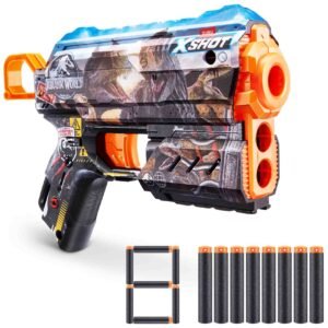 Zuru X Shot Skins Flux S2 Jurassic World Dart Blaster, 8 Darts Included, 27m Range – Wholesale & Export UAE