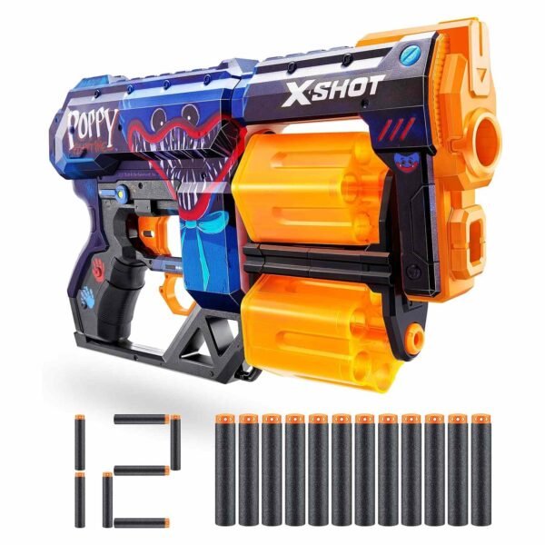 Zuru X-Shot Skins Poppy Playtime Dread Blaster with 12 Darts Multicolour – Wholesale & Export UAE