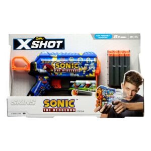 Zuru X-Shot Skins Sonic The Hedgehog Flux Super Speed Blaster with 8 Darts Multicolour – Wholesale & Export UAE