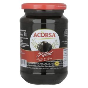 Acorsa Pitted Black Olives, 170g wholesale UAE — bulk export supplier