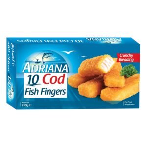 Adriana 10 Cod Fish Fingers, 250g – Wholesale & Export UAE - wholesale supplier | AgroFoods Global