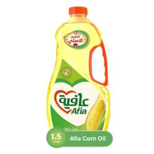 Afia Pure Corn Oil Enriched with Vitamins A, D and E Bottle, 1.5L wholesale UAE — bulk export supplier