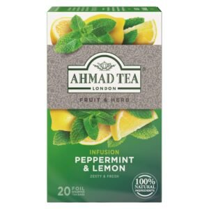 Ahmad Tea Fruit and Herb Infusion Peppermint and Lemon Flavoured 20 Tea Bags wholesale UAE — bulk export supplier