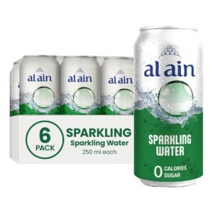 Al Ain 0 Calories Sugar Sparkling Water Can, 250ml Pack of 6 – Wholesale & Export UAE - wholesale supplier | AgroFoods Global