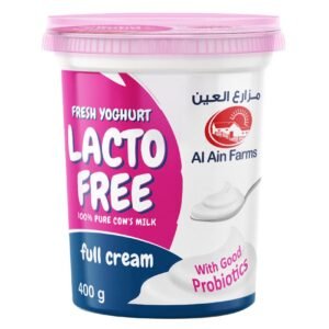 Al Ain Farms Full Cream Lactose Free Fresh Yoghurt, 400g – Wholesale & Export UAE - wholesale supplier | AgroFoods Global